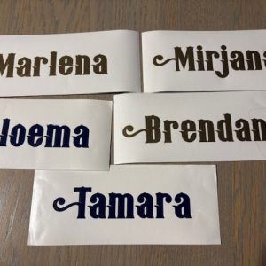 naamstickers